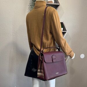 Elegant Burgundy Handbag